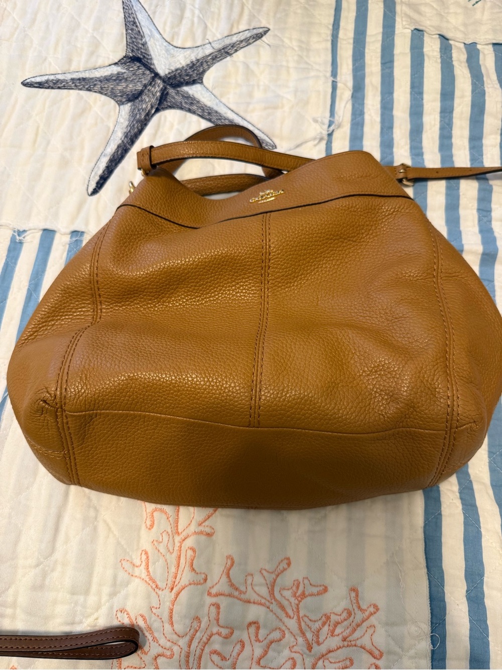 Coach leather Brown purse